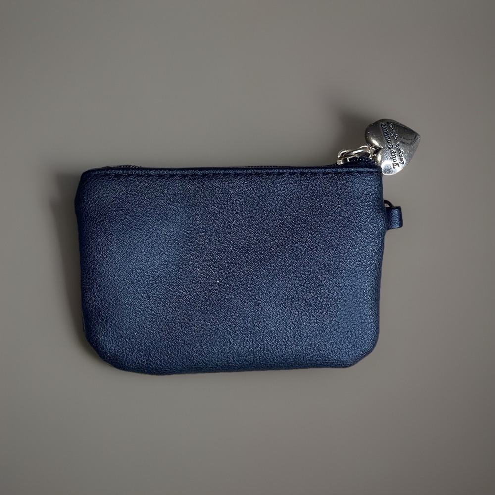 Juicy Couture Y2K Black Coin Purse Wallet Keychain‎